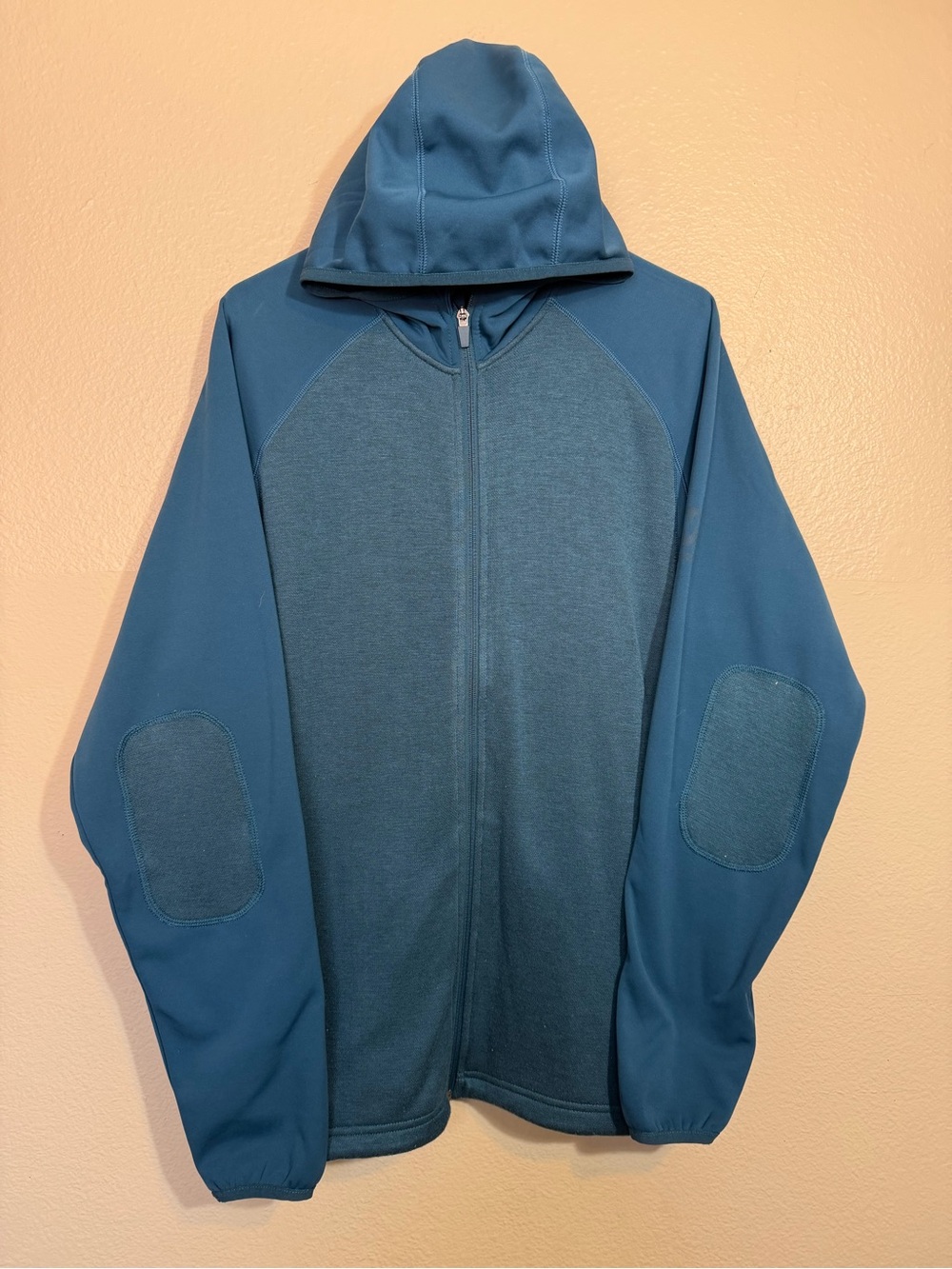 Merrell Select Regulate Full Zip Fleece Hoodie Jacket Blue Dual Tone XL